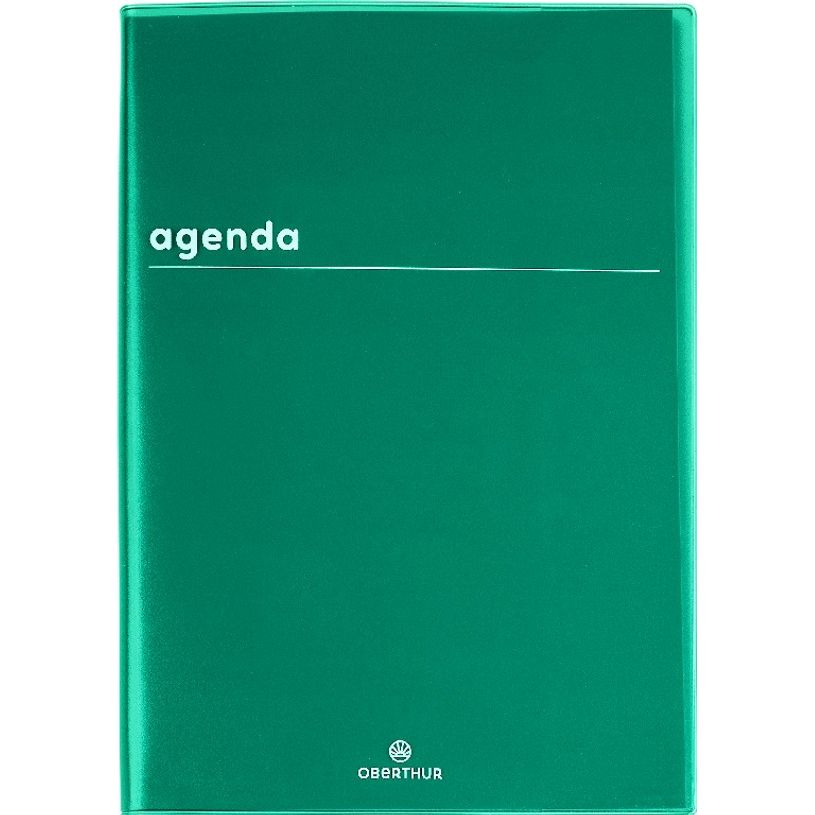 3664447149370-Agenda Boréal - 1 jour par page - 15 x 21,6 cm - vert - Oberthur-P_405131930_1-0