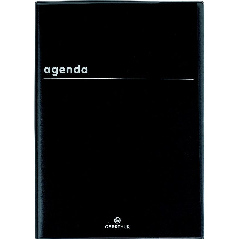 3664447149387-Agenda Boréal - 1 jour par page - 15 x 21,6 cm - noir - Oberthur-P_405131931_1-0