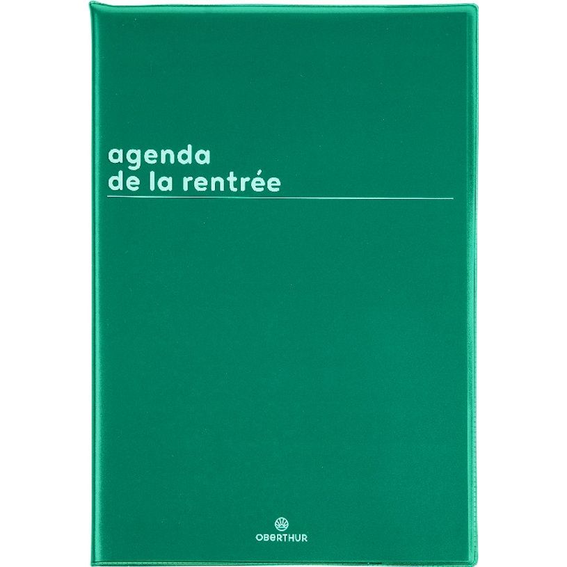 3664447149431-Agenda de la rentrée Boréal - 1 semaine sur 2 pages - 16 x 24 cm - vert - Oberthur-P_405131935_1-0