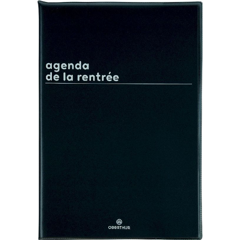 3664447149455-Agenda de la rentrée Boréal - 1 semaine sur 2 pages - 16 x 24 cm - noir - Oberthur-P_405131936_1-0