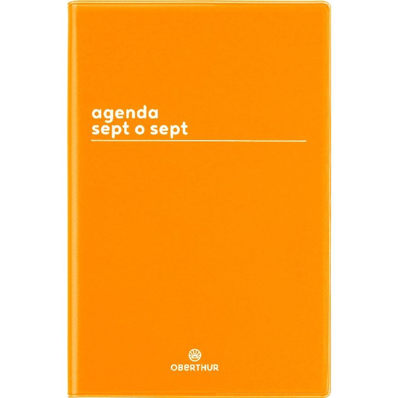 3664447149523-Agenda Boréal Sept O Sept - 1 semaine sur 2 pages - 10 x 15 cm - moutarde - Oberthur-P_405131939_1-0