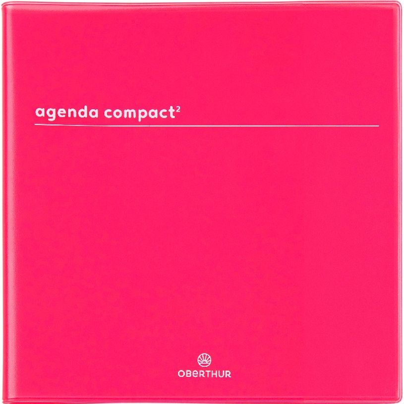 3664447149578-Agenda Boréal Compact² - 1 semaine sur 2 pages - 16,5 x 16,5 cm - rouge - Oberthur-P_405131942_1-0