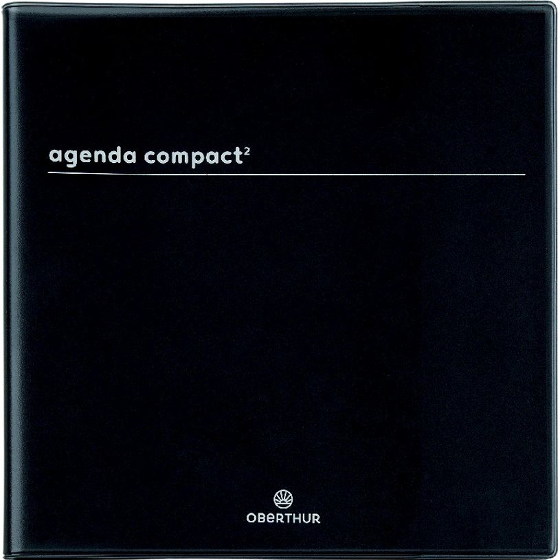 3664447149615-Agenda Boréal Compact² - 1 semaine sur 2 pages - 16,5 x 16,5 cm - noir - Oberthur-P_405131946_1-0