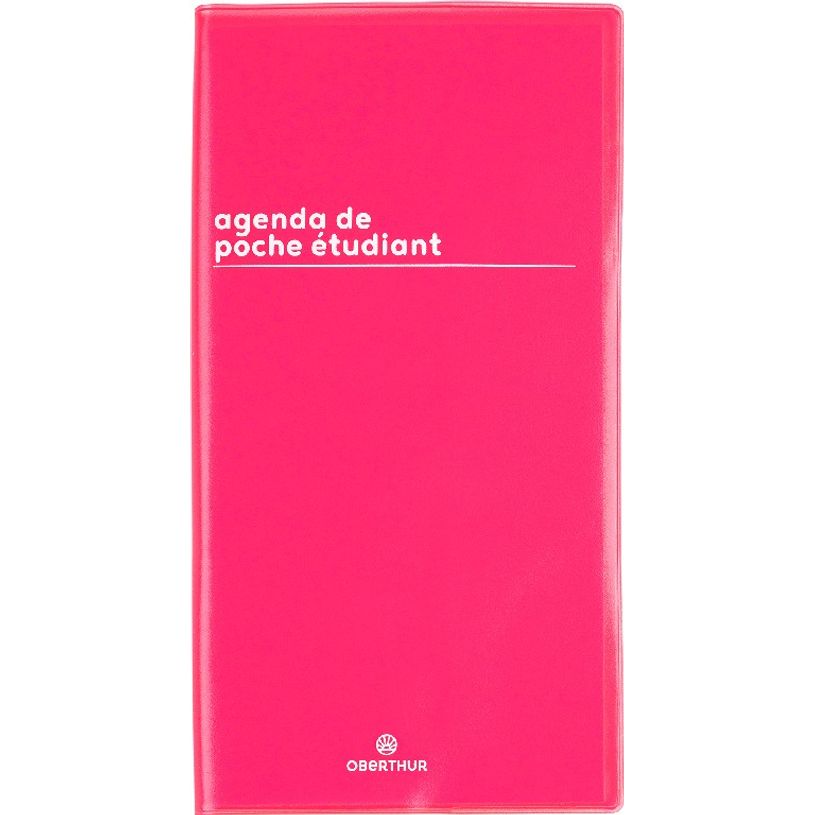 3664447149950-Agenda de poche Boréal Étudiant - 1 semaine par page - 9,5 x 18 cm - rouge - Oberthur-P_405131952_1-0