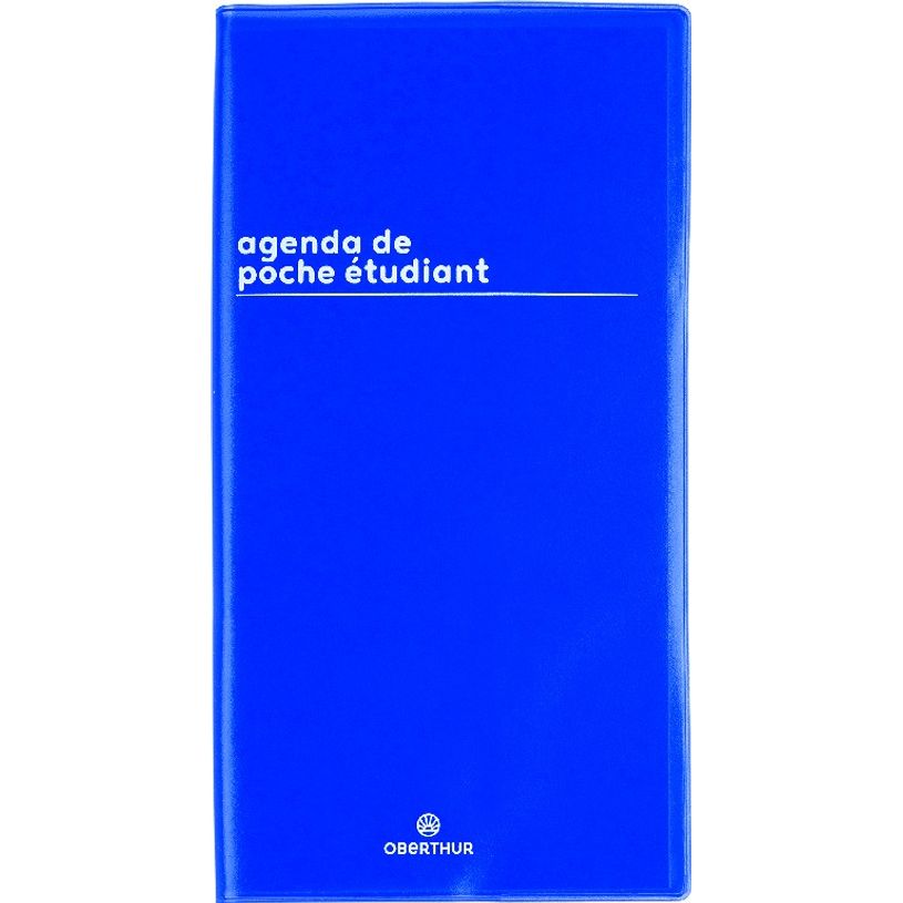 3664447175232-Agenda de poche Boréal Étudiant - 1 semaine par page - 9,5 x 18 cm - bleu - Oberthur-P_405131953_1-0