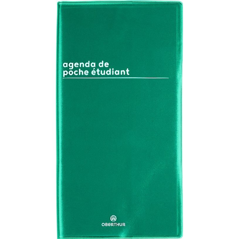 3664447149981-Agenda de poche Boréal Étudiant - 1 semaine par page - 9,5 x 18 cm - vert - Oberthur-P_405131955_1-0