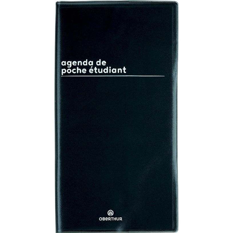 3664447149998-Agenda de poche Boréal Étudiant - 1 semaine par page - 9,5 x 18 cm - noir - Oberthur-P_405131956_1-0