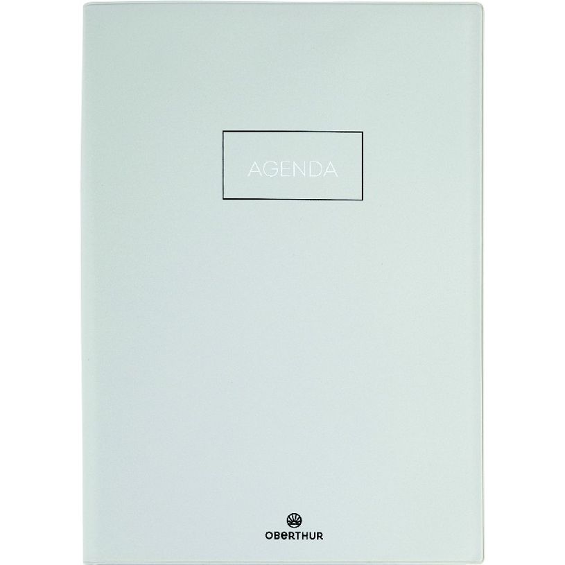 3664447144900-Agenda Cirrus - 1 jour par page - 15 x 21,6 cm - gris foncé - Oberthur-P_405131973_1-0