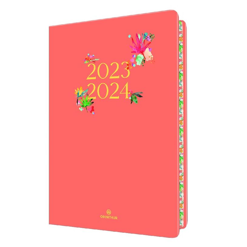 3664447145600-Agenda à élastique Tivoli 25 - 1 semaine sur 2 pages - corail - Oberthur-P_405131976_1-0