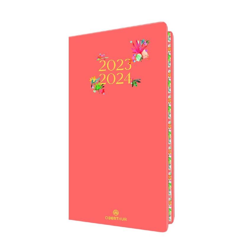 3664447145662-Agenda à élastique Tivoli 16 poche - 1 semaine sur 2 pages - corail - Oberthur-P_405131982_1-0