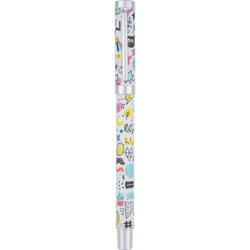 3664447143613-Stylo plume Dessin - 3 decors assortis - Oberthur--3