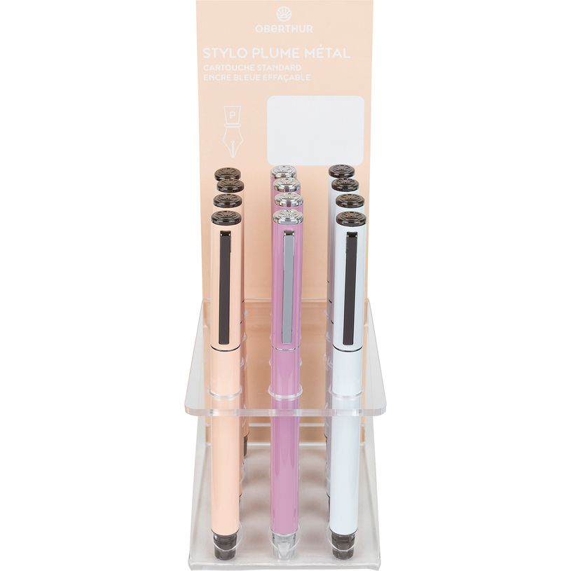 3664447143385-3C - stylo 13,8 pastel - roller à cartouche--0