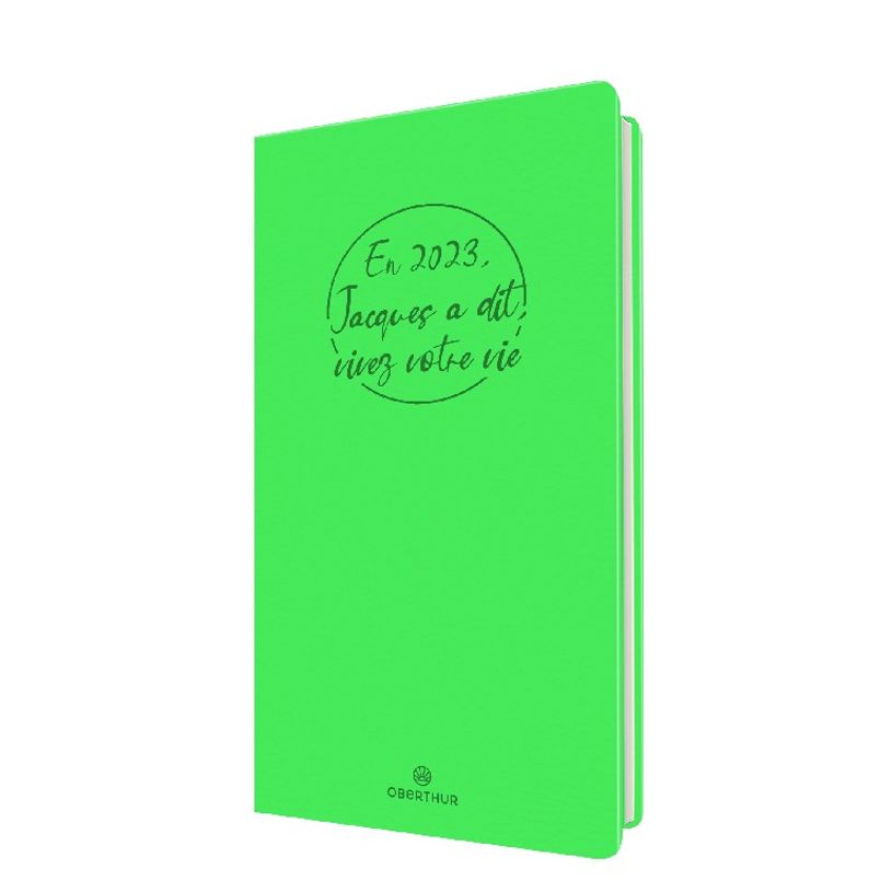 3664447145822-Agenda Camelia 16 poche - 1 semaine sur 2 pages - 9,5 x 17,5 cm - vert - Oberthur-P_405132006_1-0