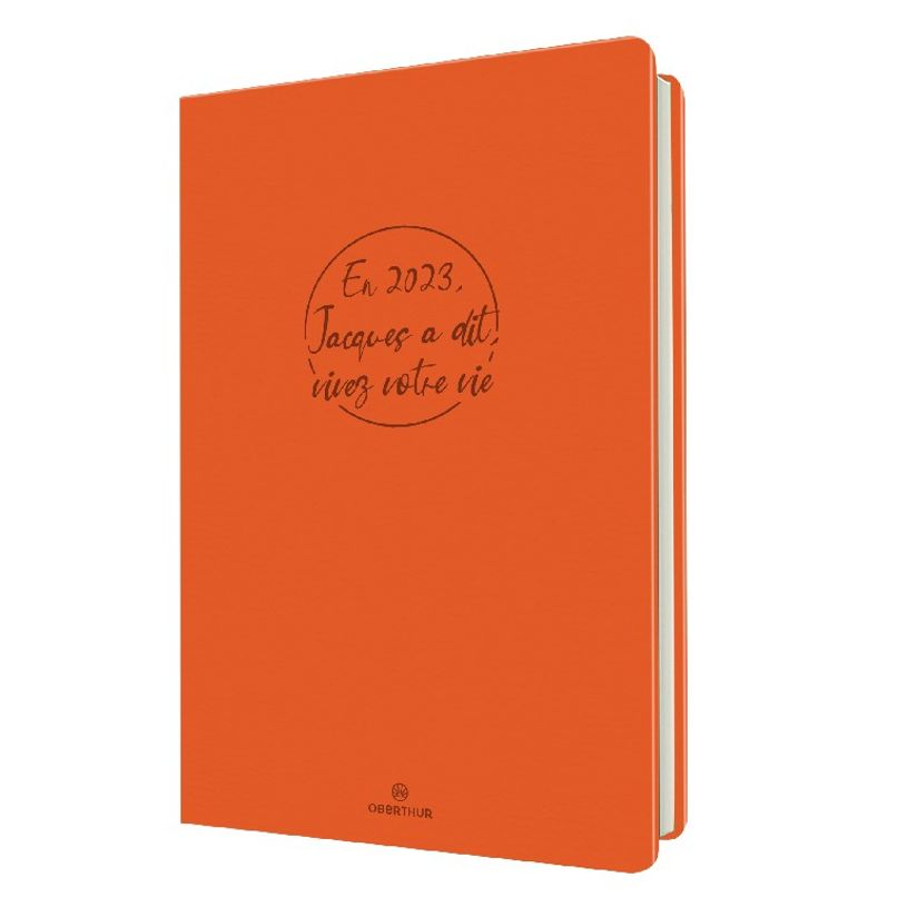 3664447145839-Agenda Camelia 15 - 1 semaine sur 2 pages - 10 x 15 cm - orange - Oberthur-P_405132007_1-0