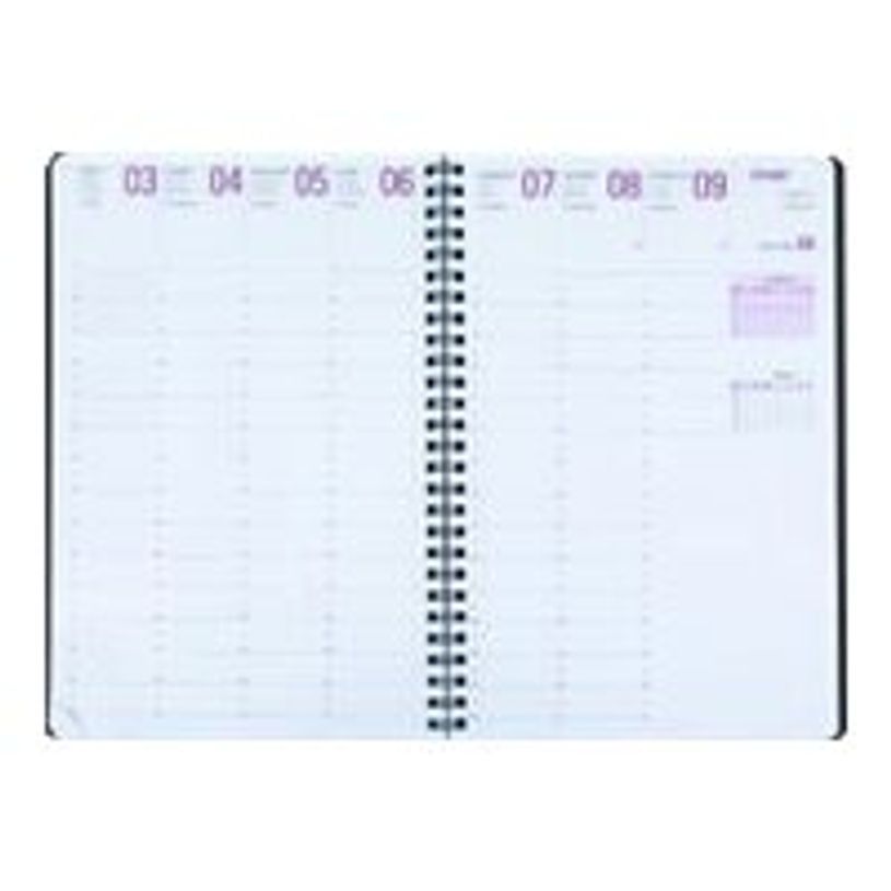 3664447145419-Agenda à spirale Grenade 27 - 1 semaine sur 2 pages - gris - Oberthur-P_405132029_1-1