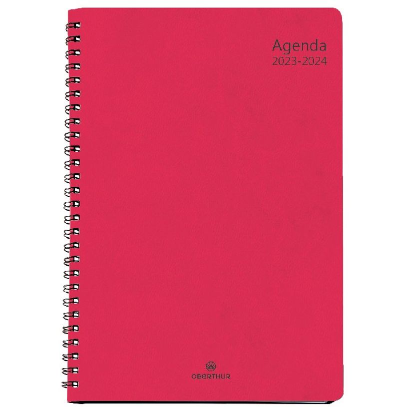 3664447145464-Agenda à spirale Grenade 25 - 1 semaine sur 2 pages - fuchsia - Oberthur-P_405132034_1-0