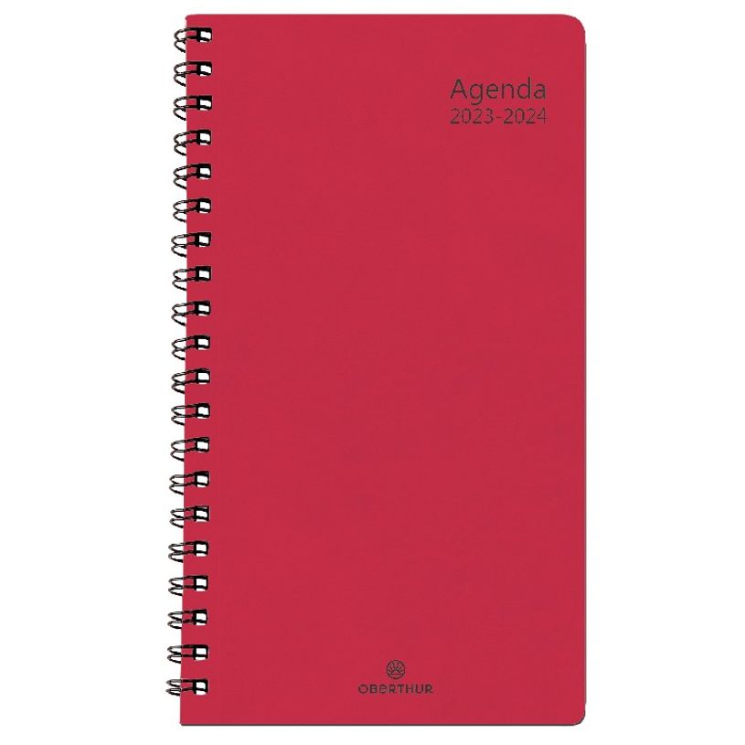3664447150093-Agenda à spirale Grenade 16 poche - 1 semaine sur 2 pages - fuchsia - Oberthur-P_405132042_1-0