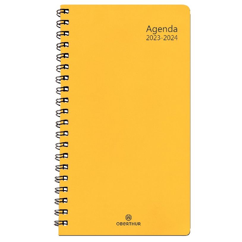 3664447150123-Agenda à spirale Grenade 16 poche - 1 semaine sur 2 pages - jaune - Oberthur-P_405132044_1-0