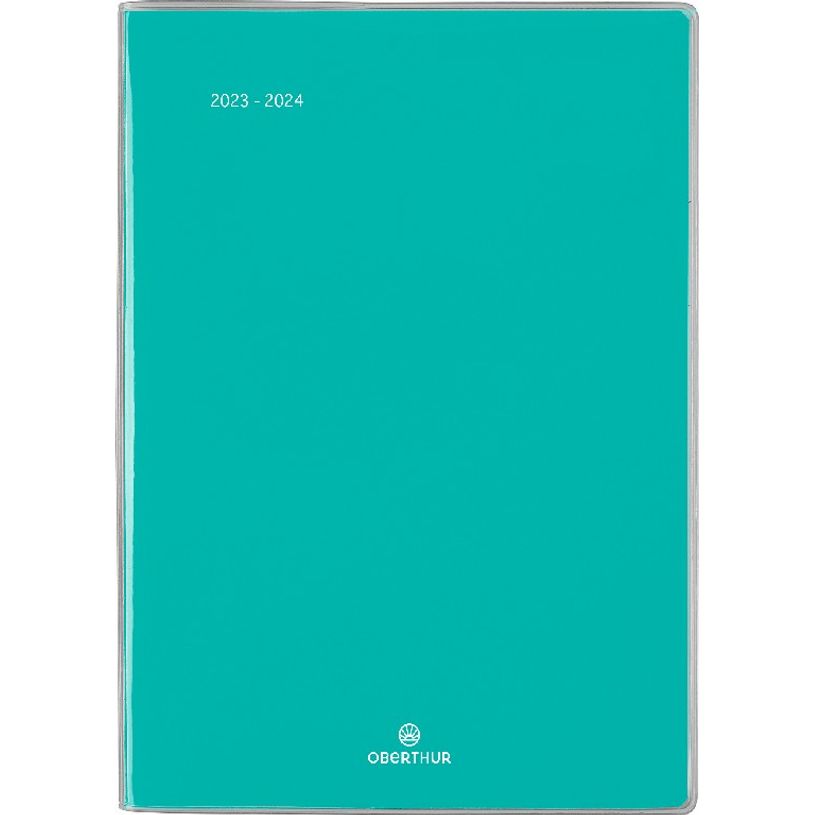 3664447146393-Agenda Colorside - 1 semaine sur 2 pages - 15,5 x 21,5 cm - vert - Oberthur-P_405132083_1-0