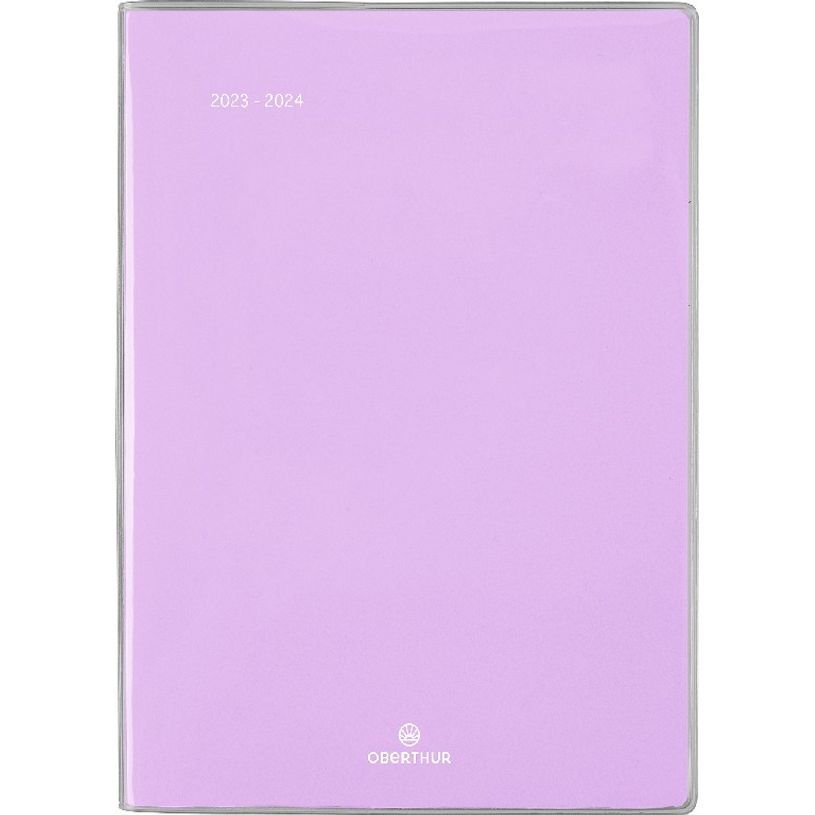 3664447146416-Agenda Colorside - 1 semaine sur 2 pages - 15,5 x 21,5 cm - lilas - Oberthur-P_405132085_1-0