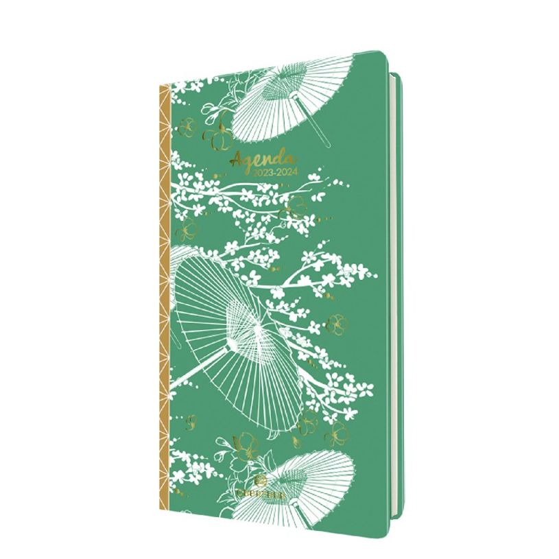 3664447145945-Agenda à élastique Sakura 16 poche - 1 semaine sur 2 pages - ombrelle - Oberthur-P_405132096_1-0