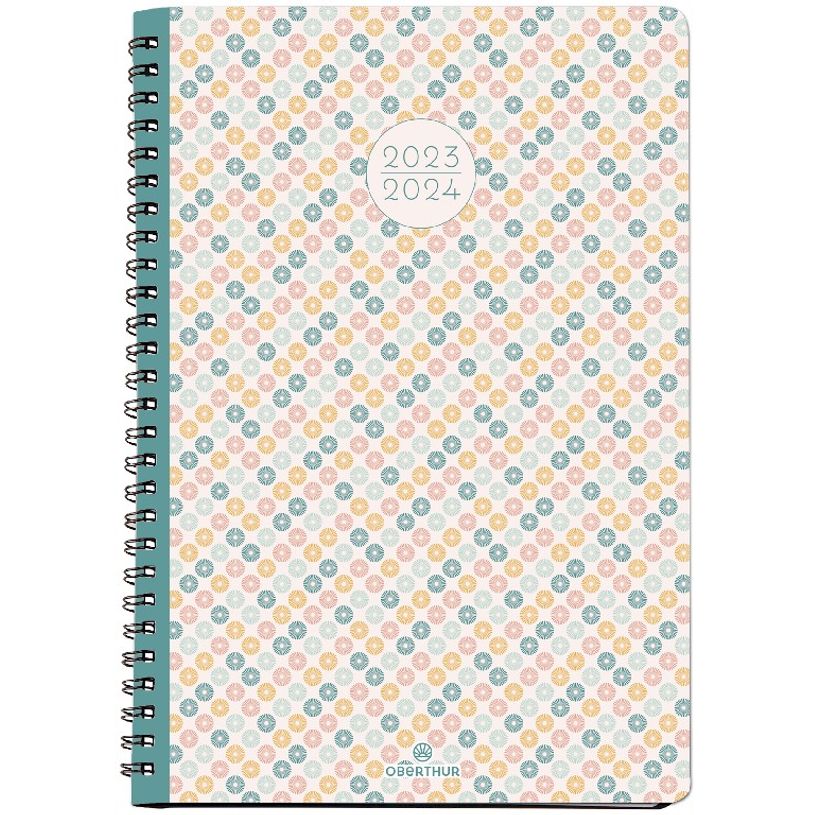 3664447146225-Agenda à spirale Graphik 25 - 1 semaine sur 2 pages - Ethnic - Oberthur-P_405132100_1-0