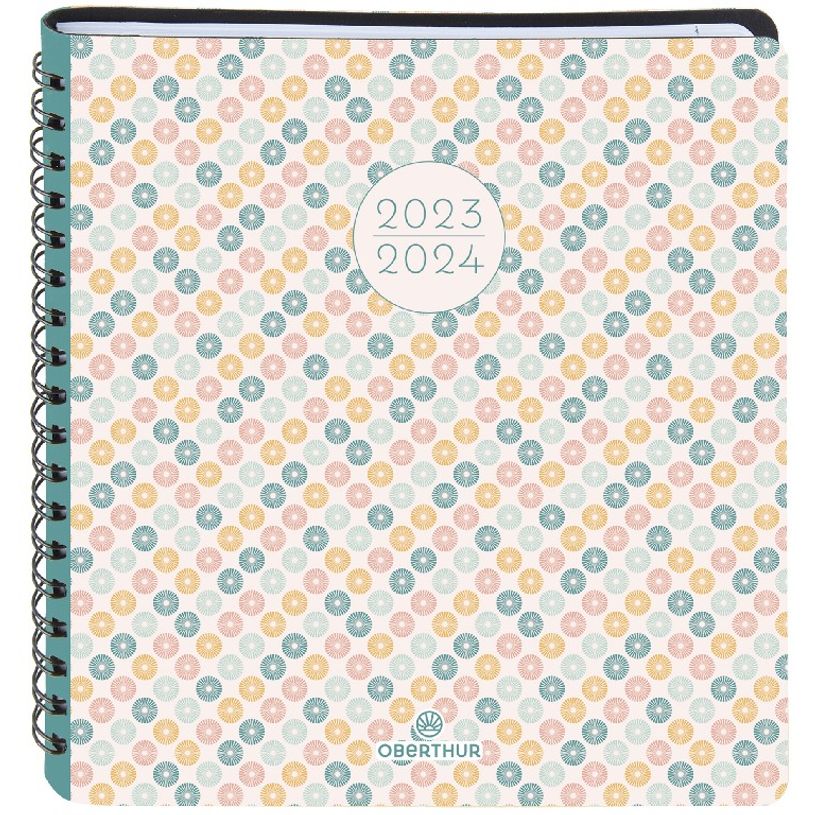 3664447146256-Agenda à spirale Graphik 16 bureau - 1 semaine sur 2 pages - Ethnic - Oberthur-P_405132103_1-0