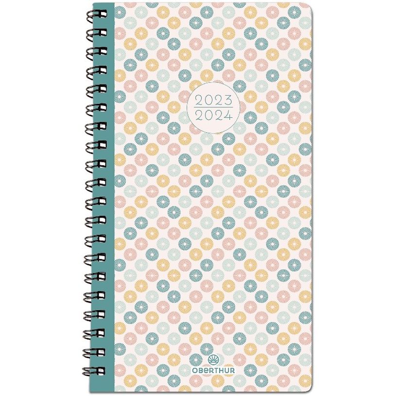 3664447146287-Agenda à spirale Graphik 16 poche - 1 semaine sur 2 pages - Ethnic - Oberthur-P_405132106_1-0