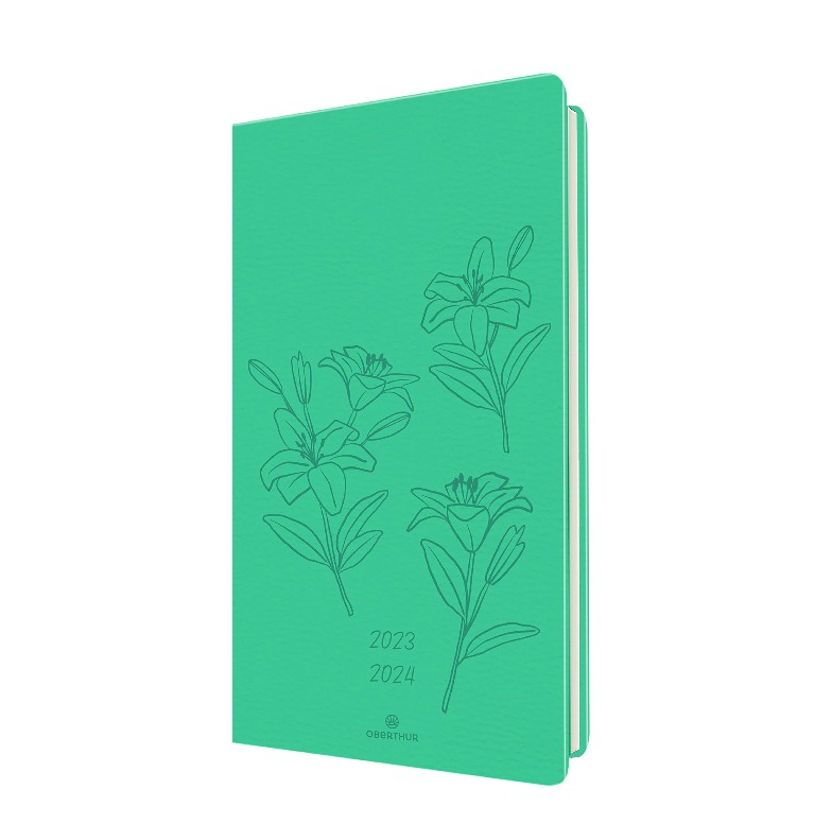 3664447146126-Agenda Summerside 16 poche - 1 semaine sur 2 pages - vert turquoise - Oberthur-P_405132122_1-0