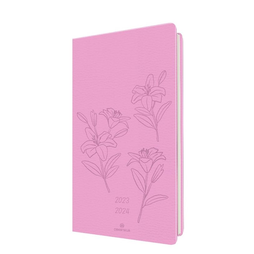 3664447146140-Agenda Summerside 16 poche - 1 semaine sur 2 pages - rose - Oberthur-P_405132124_1-0