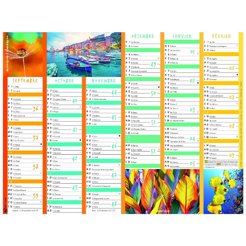 3664447138626-Calendrier Color Story - 7 mois par face - 32 x 42 cm - Oberthur-P_405132165_1-0
