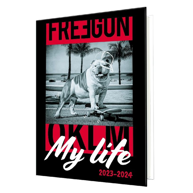 3664447143750-Agenda Freegun Primaire - 1 jour par page - 12,5 x 17,5 cm - chien - Oberthur-P_405132178_2-0