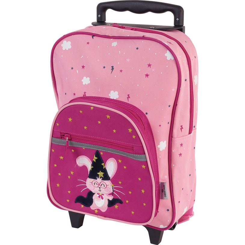 3664447148373-Petit Sac à dos à roulettes Abracadabra - 1 compartiment - Oberthur-P_405132272_5-4
