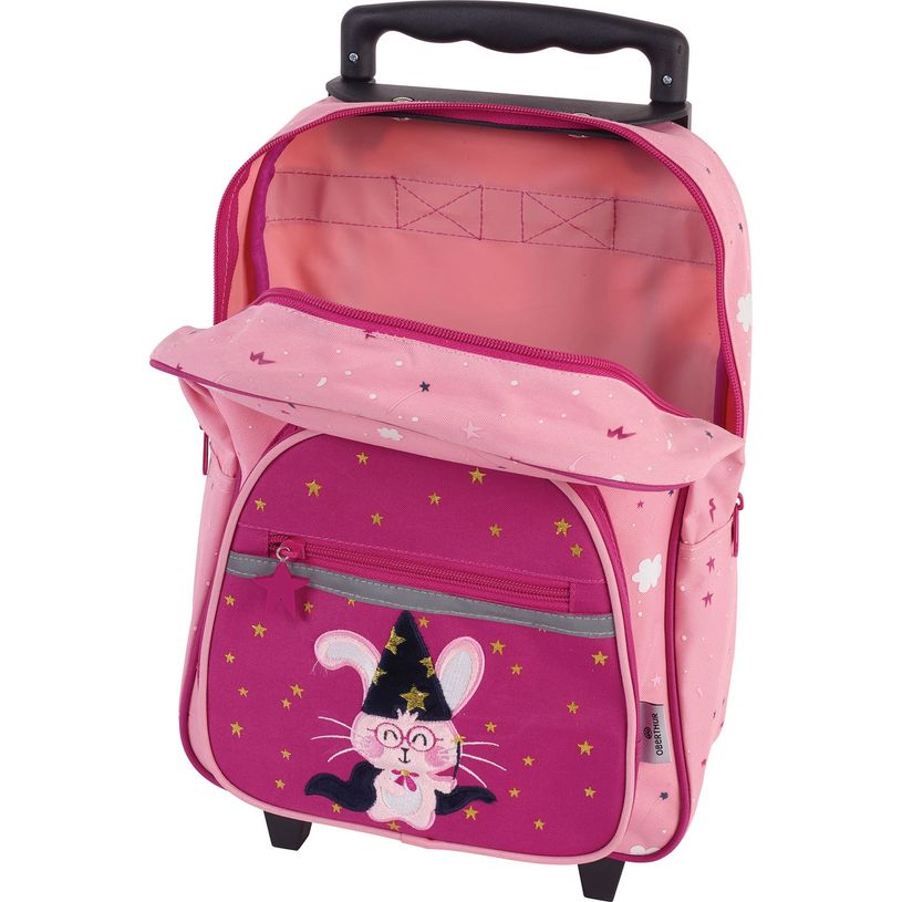 3664447148373-Petit Sac à dos à roulettes Abracadabra - 1 compartiment - Oberthur-P_405132272_7-6