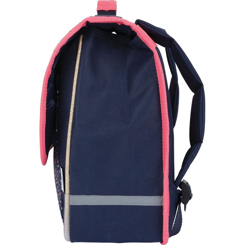 3664447148212-Cartable Chaton - 35 cm - 1 compartiment - corail et marine - Oberthur-P_405132278_4-3