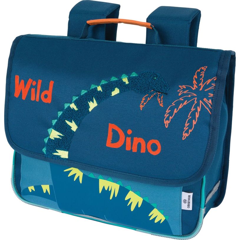 3664447148328-Cartable Dino - 35 cm - 1 compartiment - marine et bleu - Oberthur-P_405132284_1-0