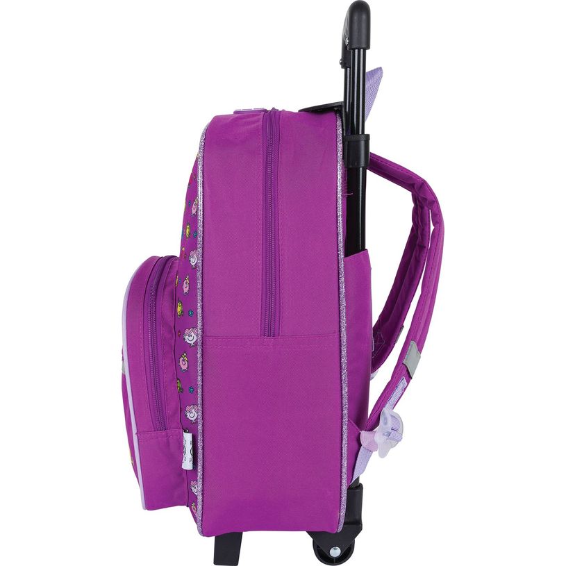 3664447149448-Petit Sac à dos à roulettes Monsieur Madame - 1 compartiment - little miss - Oberthur-P_405132287_4-3