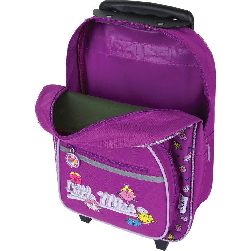 3664447149448-Petit Sac à dos à roulettes Monsieur Madame - 1 compartiment - little miss - Oberthur-P_405132287_6-5