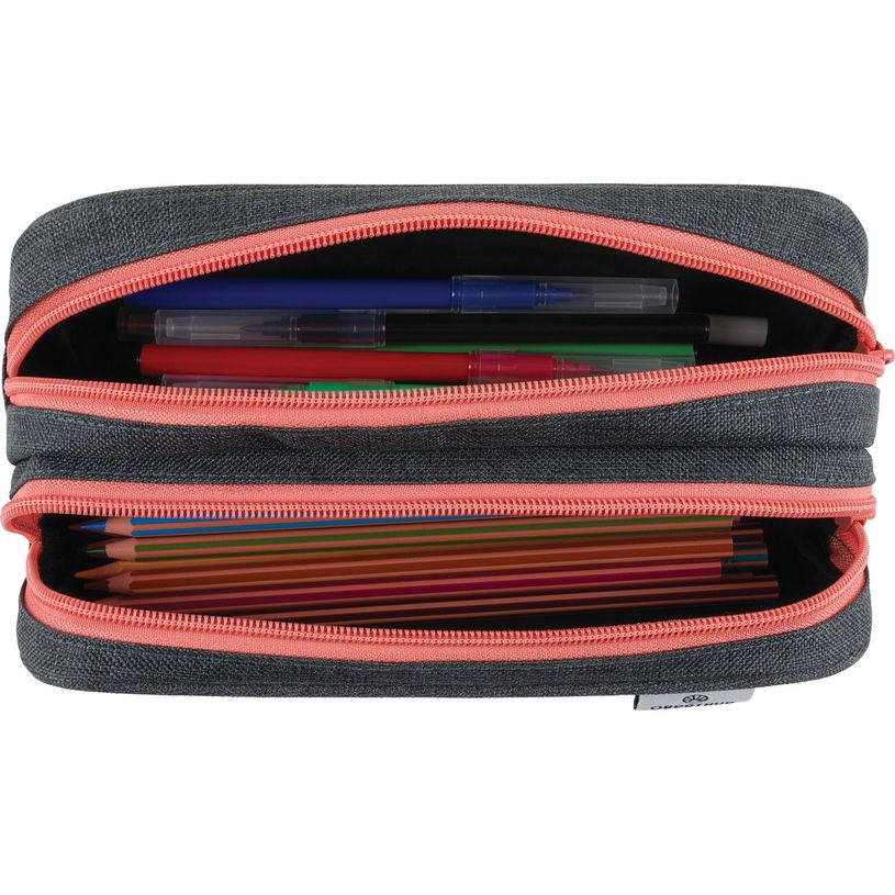 3664447148243-Trousse Cheval - 2 compartiments - gris chine - Oberthur-P_405132297_3-2