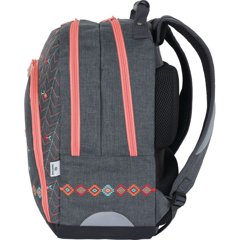 3664447148267-Sac à dos Cheval - 2 compartiments - gris chine - Oberthur-P_405132299_4-3