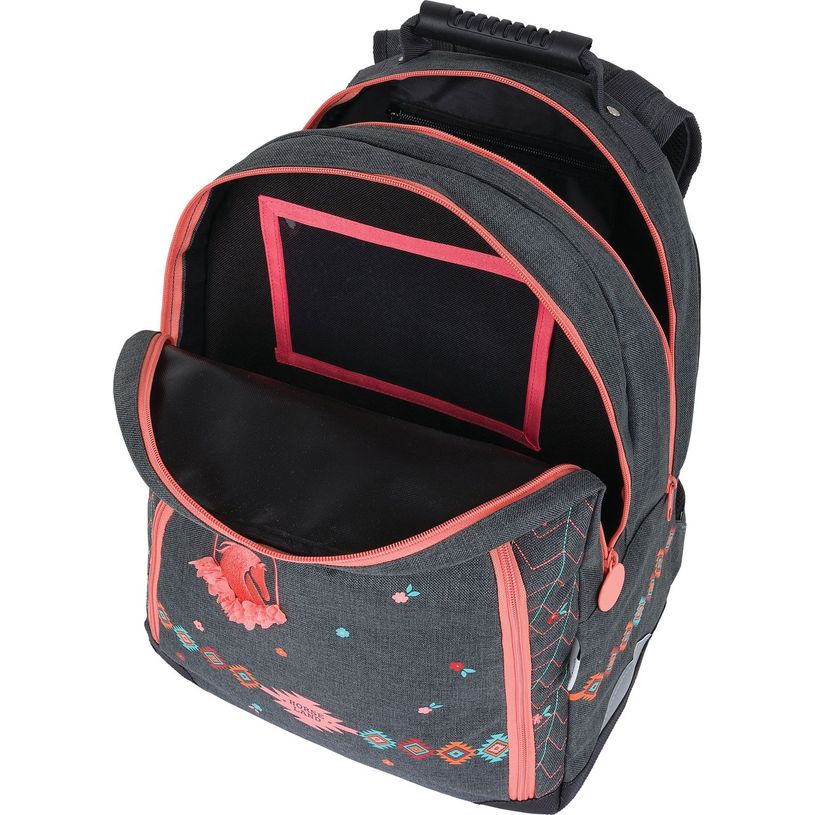 3664447148267-Sac à dos Cheval - 2 compartiments - gris chine - Oberthur-P_405132299_6-5