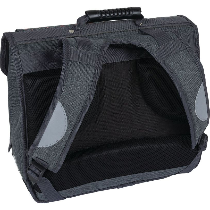 3664447148274-Cartable Cheval - 38 cm - 2 compartiments - gris chine - Oberthur-P_405132300_2-1