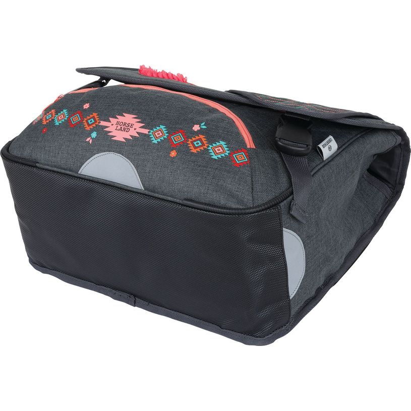 3664447148274-Cartable Cheval - 38 cm - 2 compartiments - gris chine - Oberthur-P_405132300_3-2