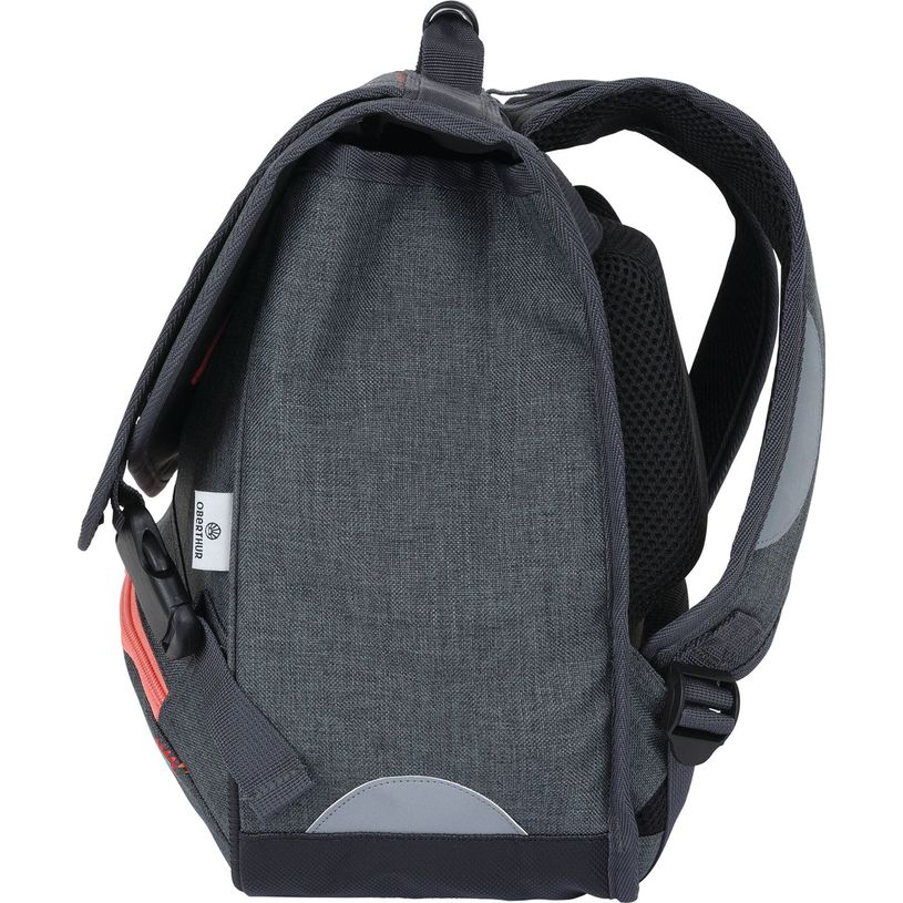3664447148274-Cartable Cheval - 38 cm - 2 compartiments - gris chine - Oberthur-P_405132300_4-3