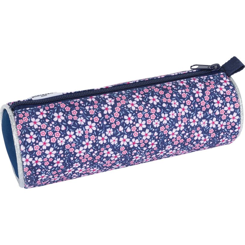 3664447148144-Trousse ronde Les Scolaires Fille - 1 compartiment - marine - Oberthur-P_405132301_2-1