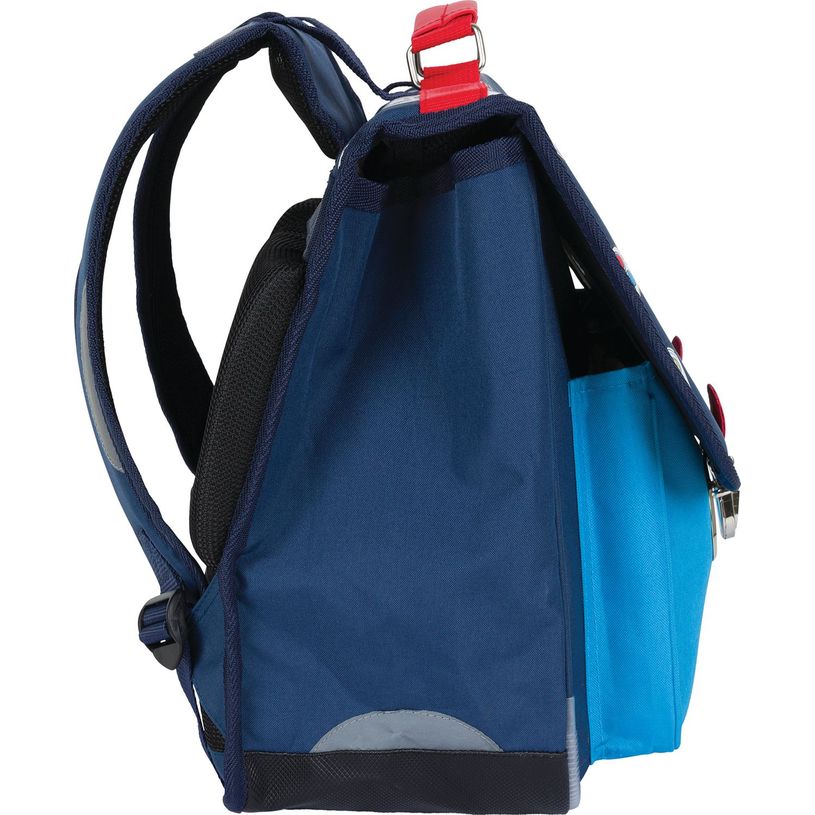 3664447148137-Cartable Les Scolaires Garçon - 38 cm - 2 compartiments - marine et bleu - Oberthur-P_405132308_5-4