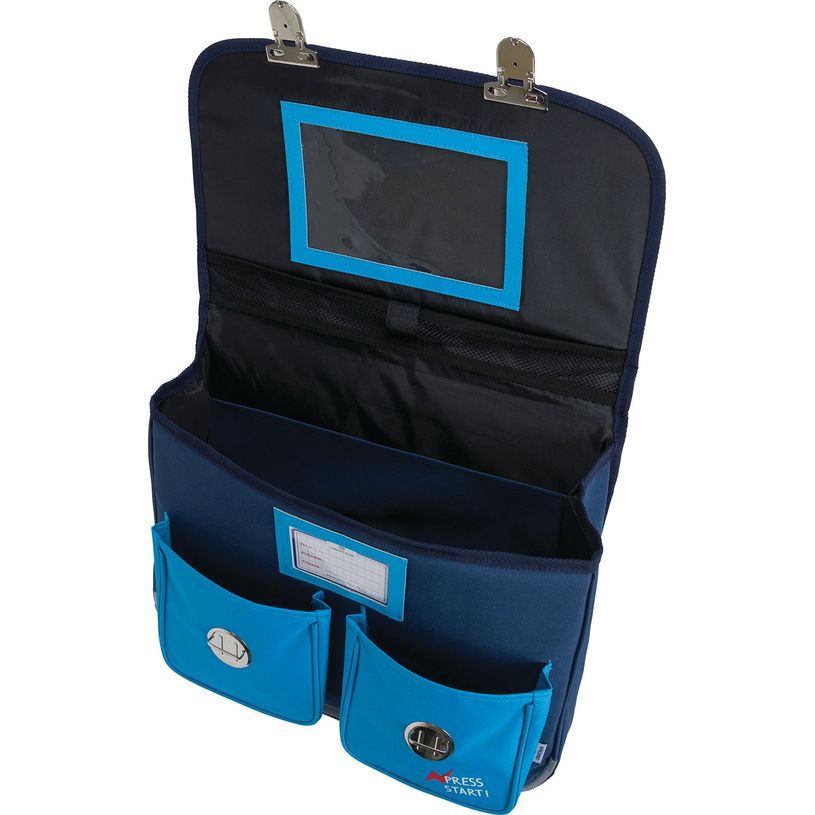 3664447148137-Cartable Les Scolaires Garçon - 38 cm - 2 compartiments - marine et bleu - Oberthur-P_405132308_6-5