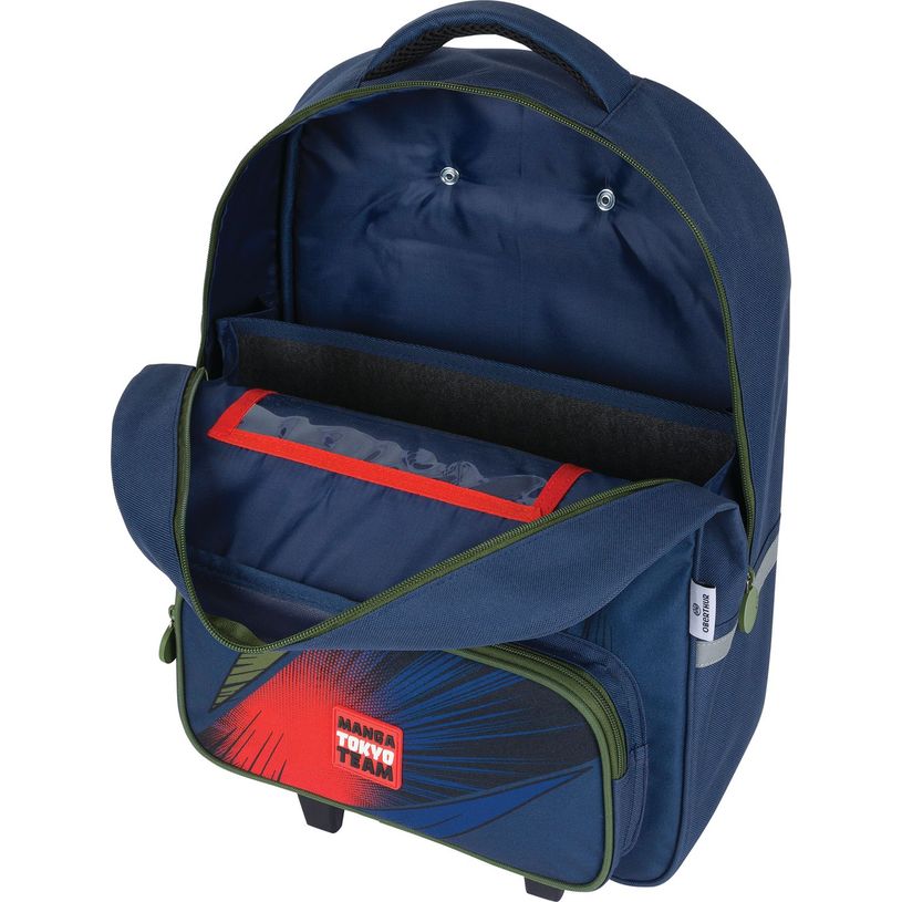 3664447150277-Sac à dos à roulettes Manga - 1 compartiment - marine - Oberthur-P_405132311_6-5