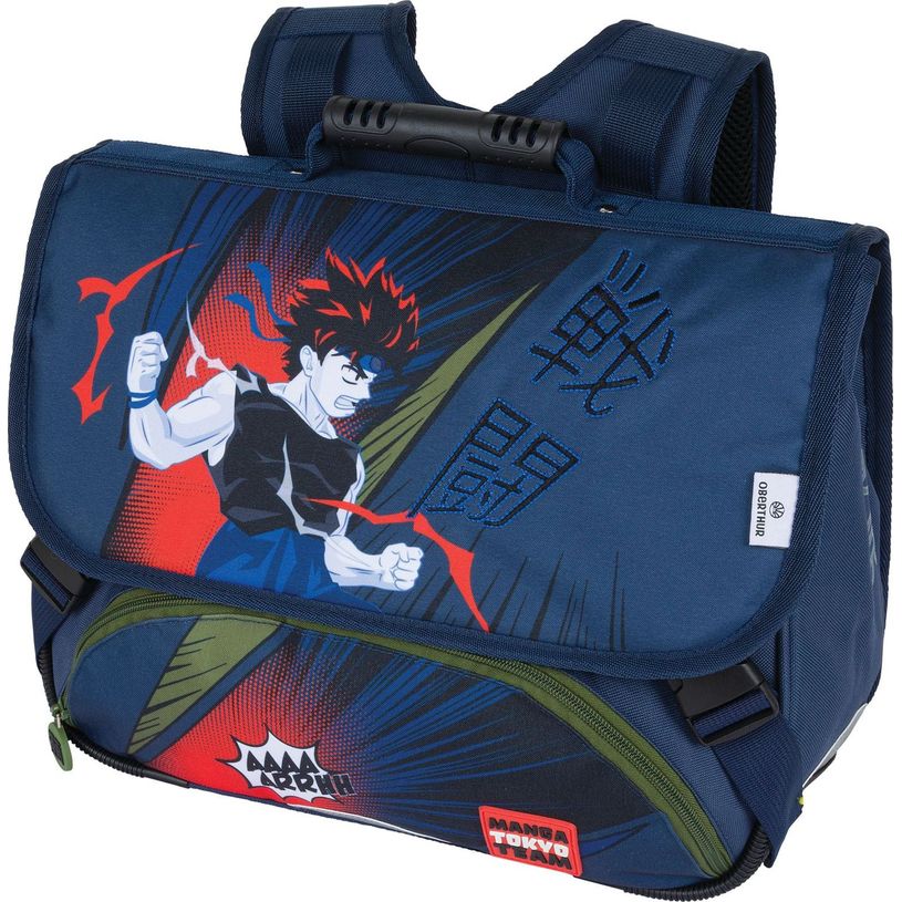 3664447150291-Cartable Manga - 38 cm - 2 compartiments - marine - Oberthur-P_405132313_1-0