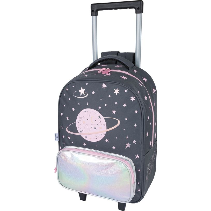 3664447150321-Sac à dos à roulettes Cosmic Girl - 1 compartiment - gris anthracite - Oberthur-P_405132316_1-0